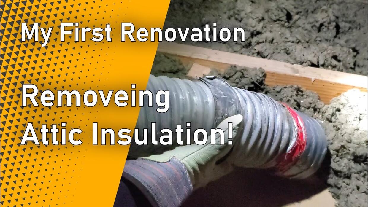 Video preview: How To Remove Blown-in Attic Insulation